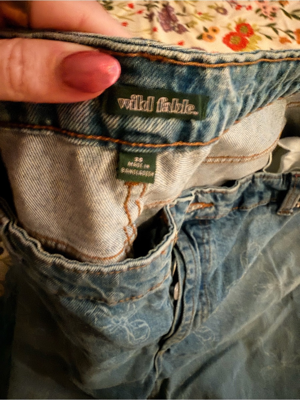 Light Blue Washed Jeans - Picture 3 of 3